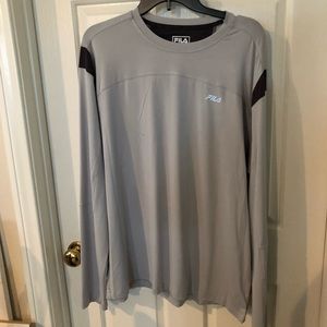 FILA Gray and Black Jersey Shirt